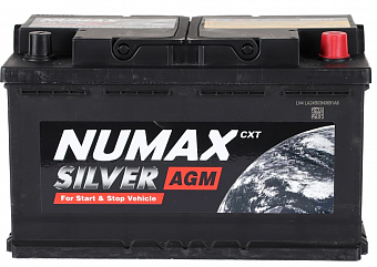   NUMAX AGM 6- 65 Ah R+ ..L2  700A EN 242/173/190 ...  